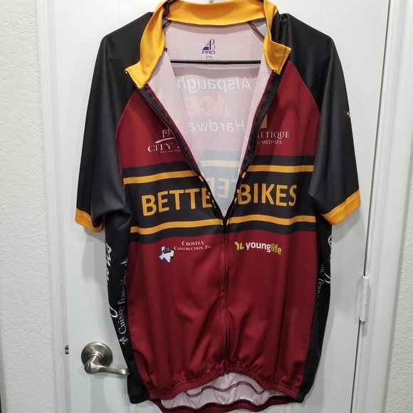 AB Pro Bike Cycling Jersey Zip Front 3 Pouches Short Sleeve Size 3XL - Picture 3 of 8